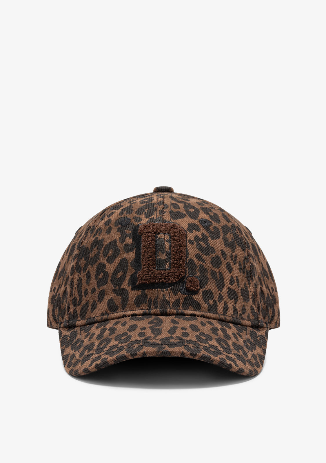 Leopard Baseball Cap Brown