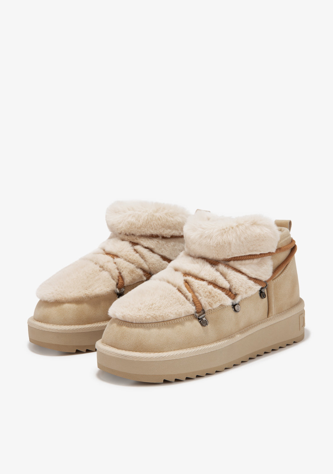 D FRANKLIN ZAPATOS / BOOTS / NORDIC Nordic Trk Fur Low Beige