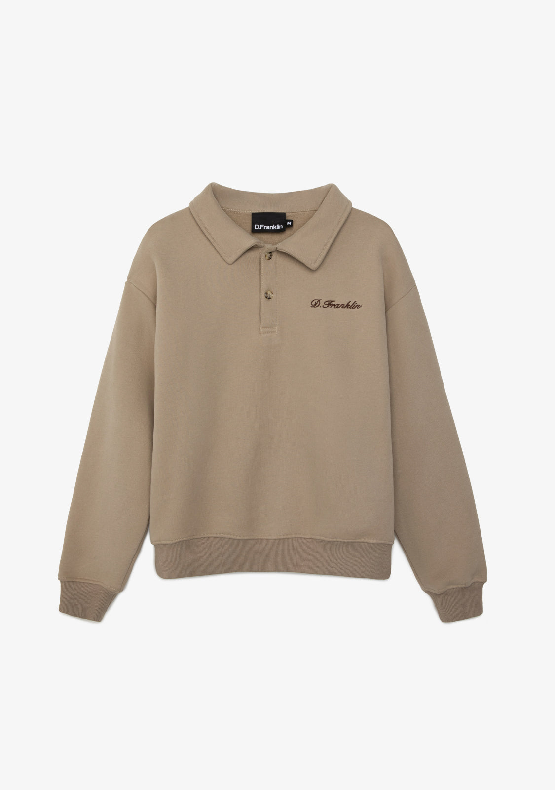 Cropped Polo Sweatshirt Sand
