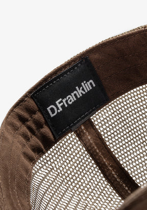 Plaid Trucker Cap Brown