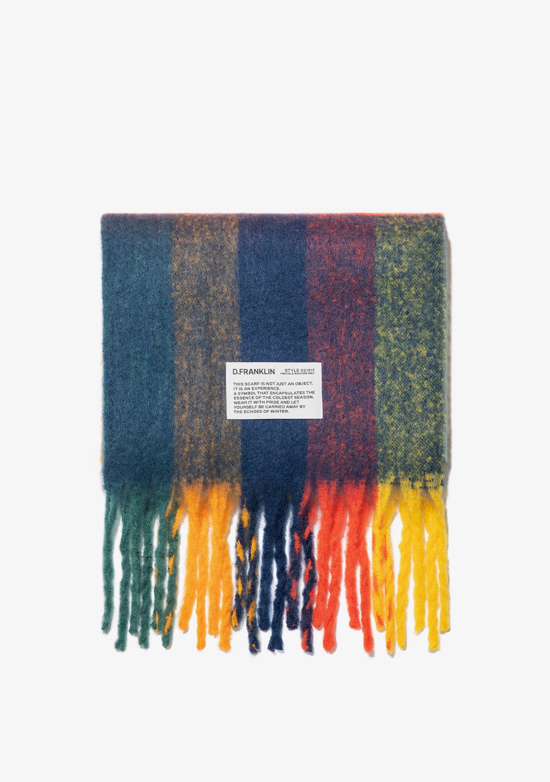 Nordic Bomb Plaid Scarf Yellow / Multi