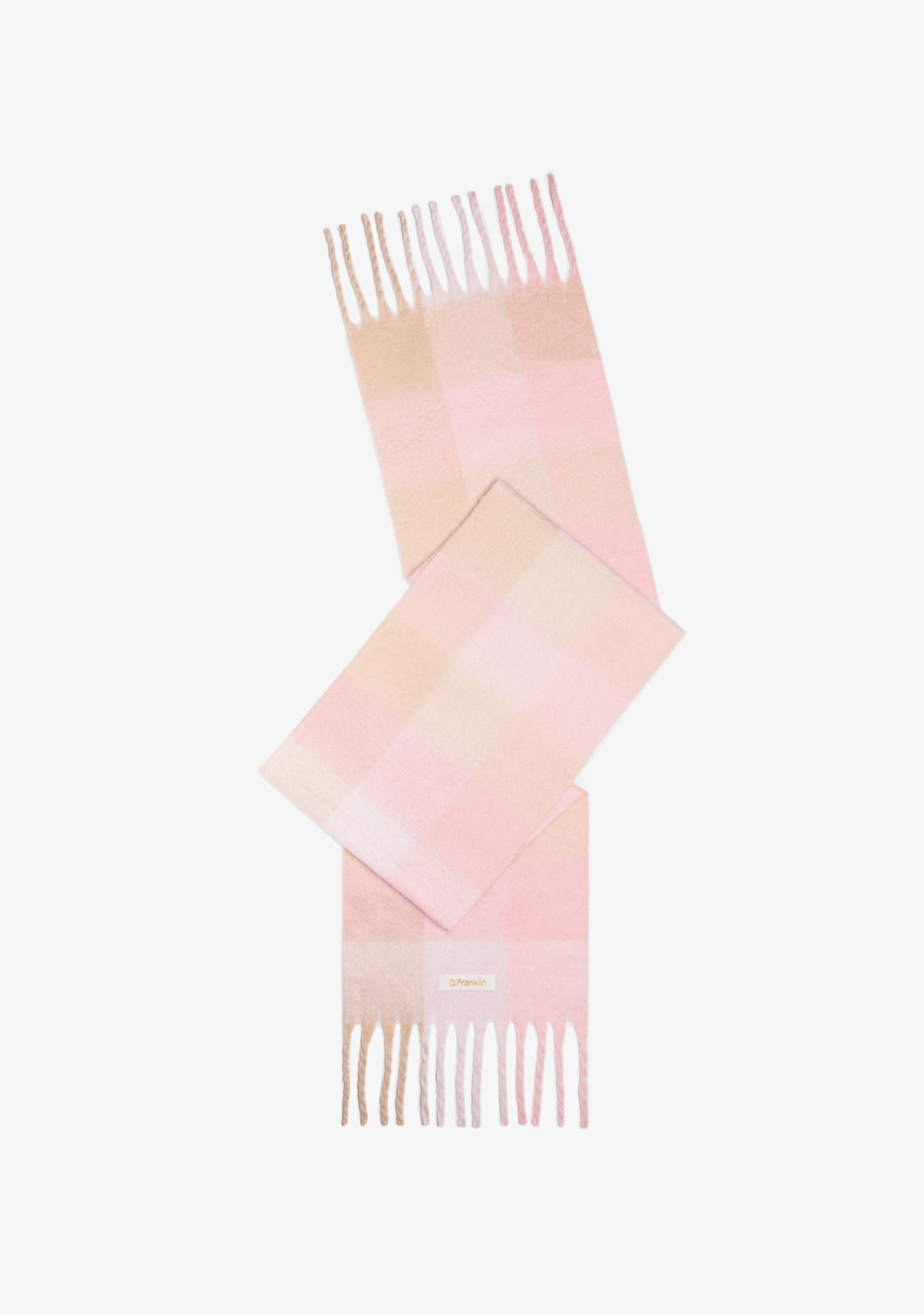 Nordic Check Pink Scarf