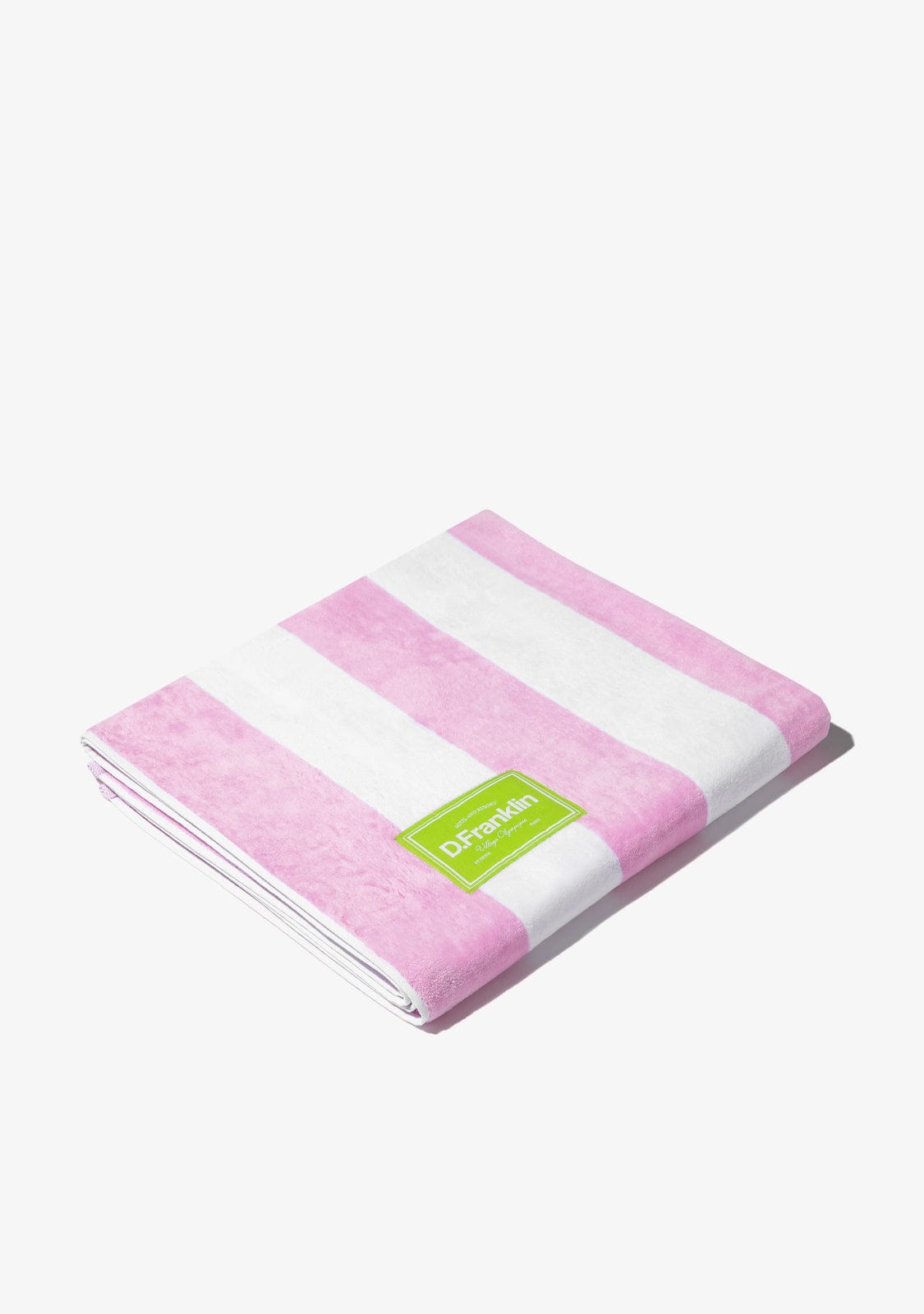 Old Money Jacquard Velour Beach Towel Pink