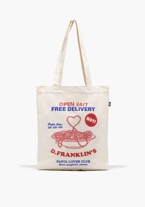 Pasta Lover Tote Bag Natural - Limited Edition