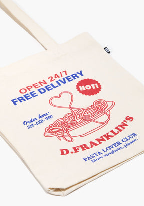 Pasta Lover Tote Bag Natural - Limited Edition