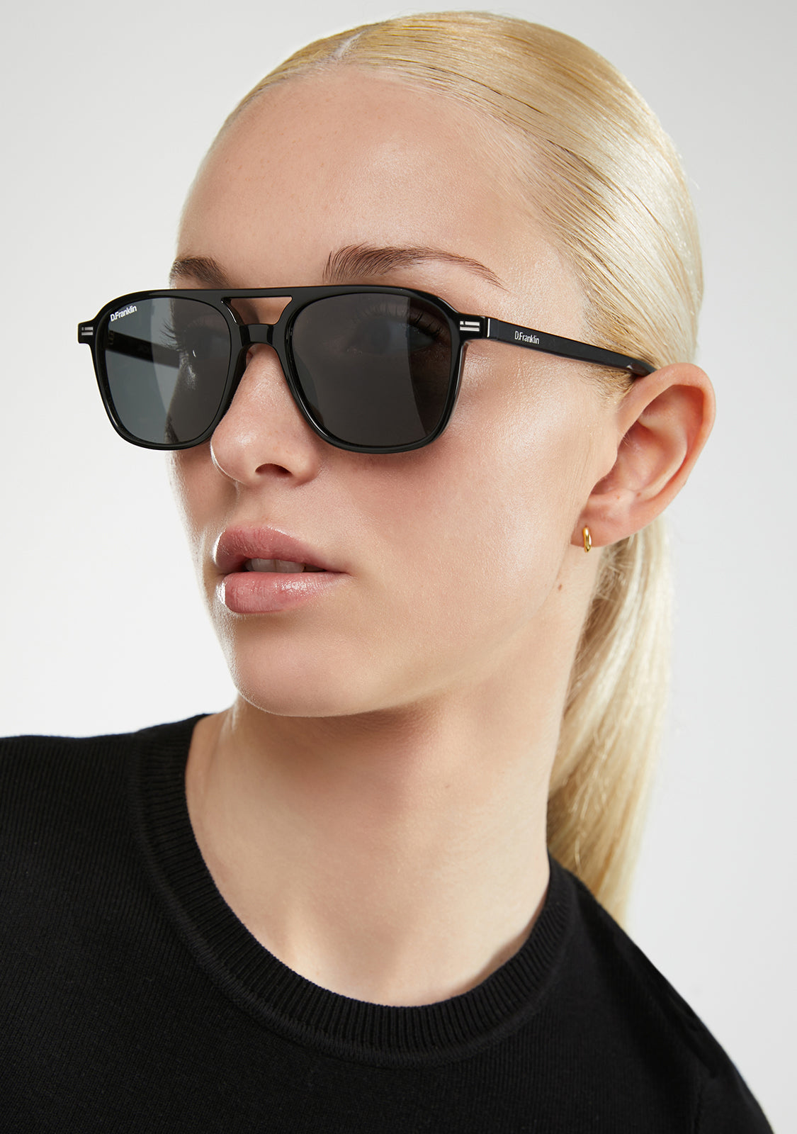 Gafas de Sol negro humo Jackson Square Shiny | D.Franklin®