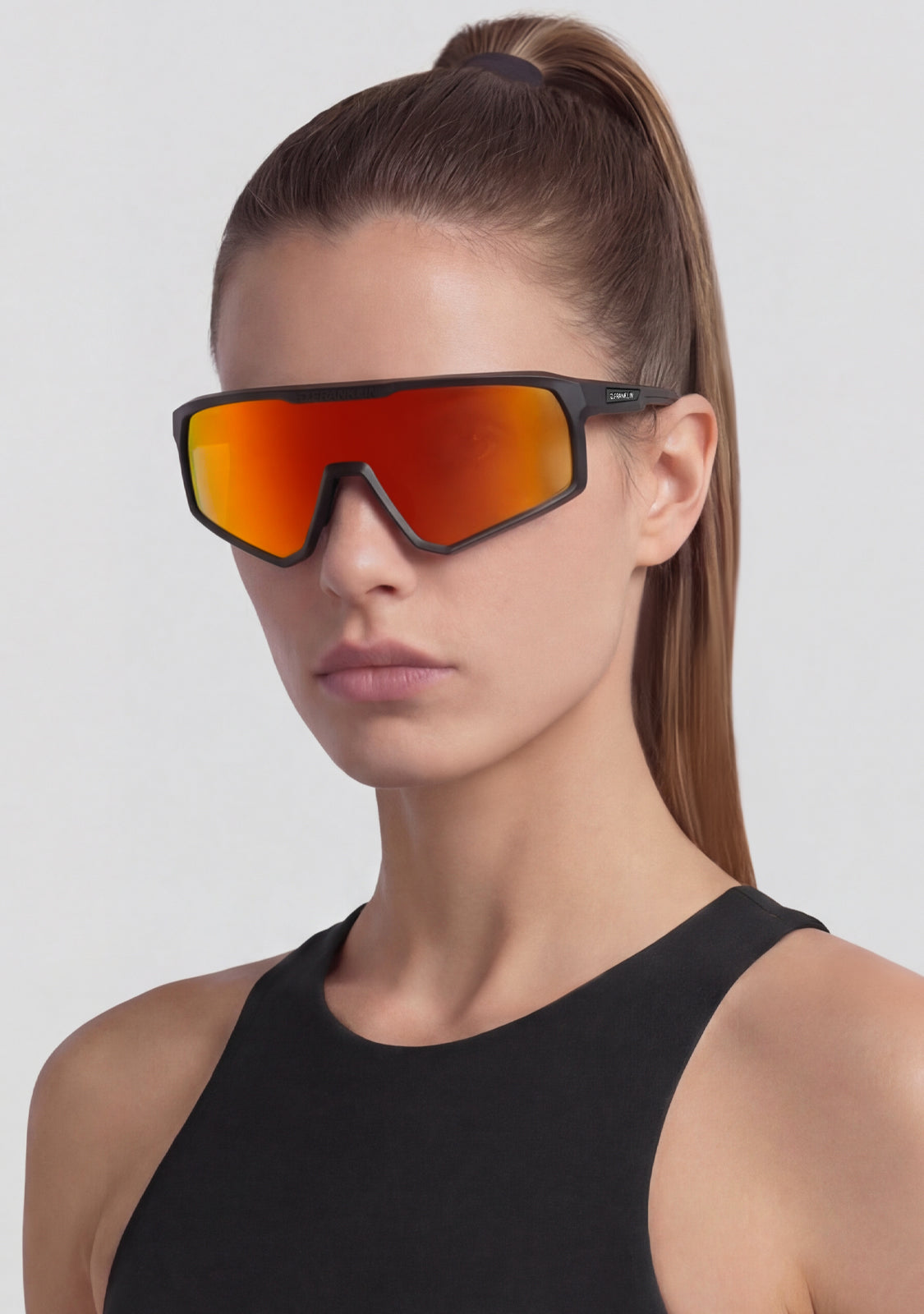 Gafas de sol deportivas Hurricane Negro / Rojo | D.Franklin®