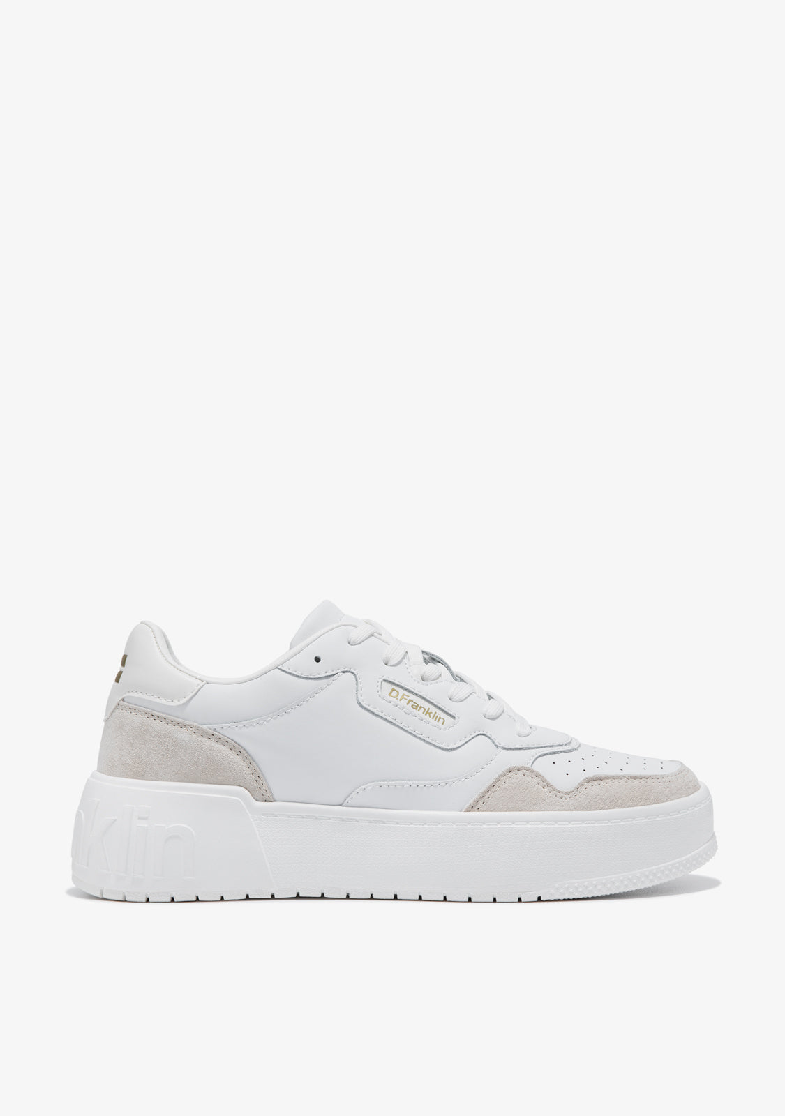 D.franklin Court Basic Leather White / White