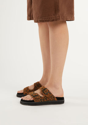 Nordic Sandal Buckle Leopard