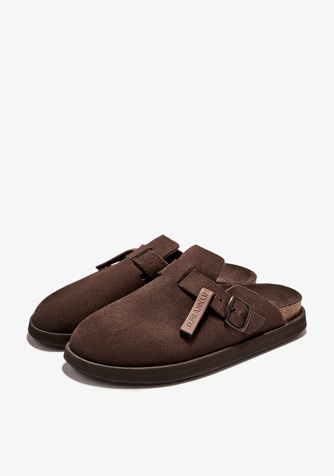 Zueco Unisex Vibe Suede Chocolate | D.Franklin