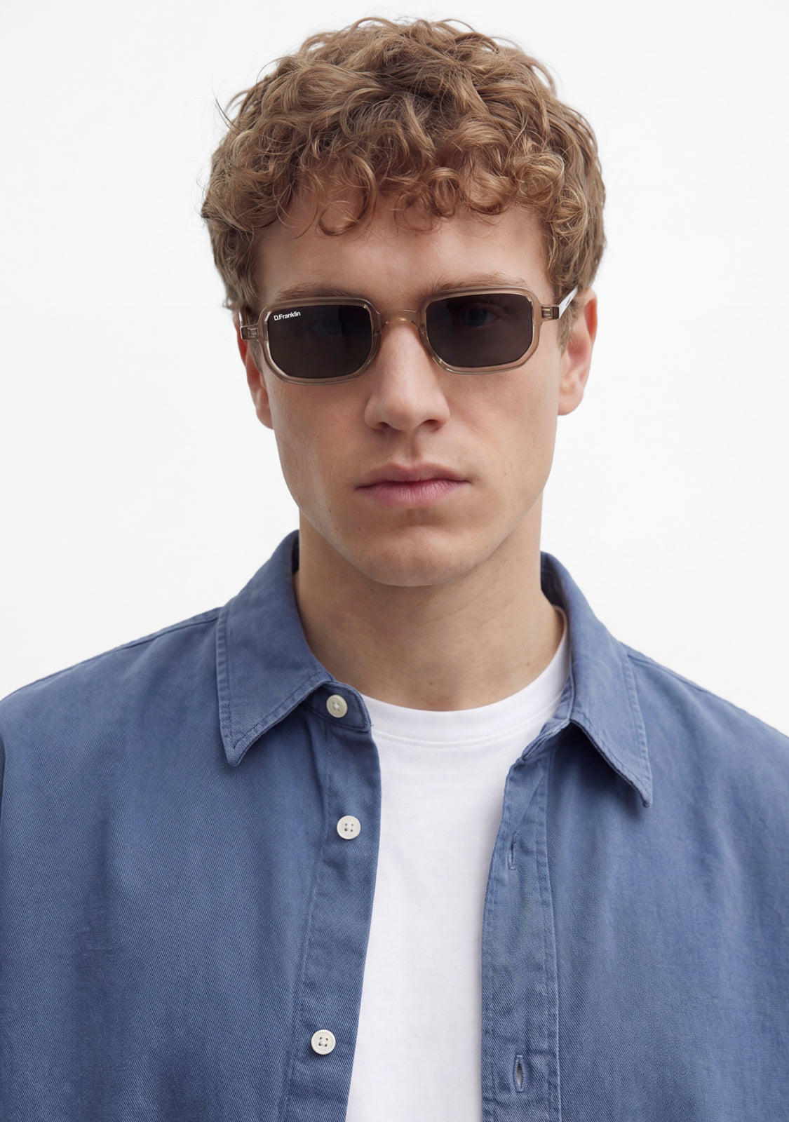 Gafas de sol rectangulares Jiggy Transparentes | D.Franklin®