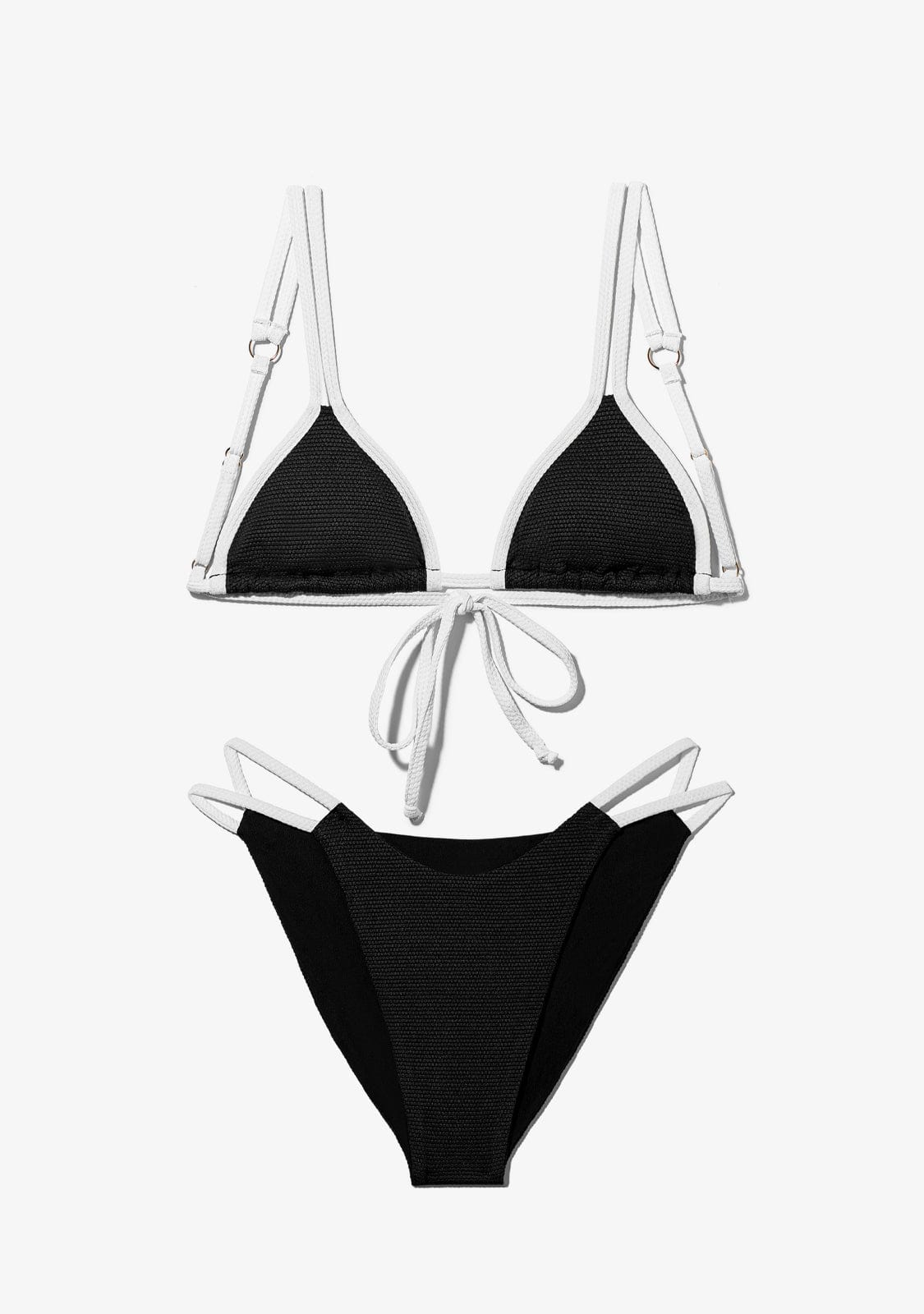 Aruba Top + Feroe Bottom Bikini Black