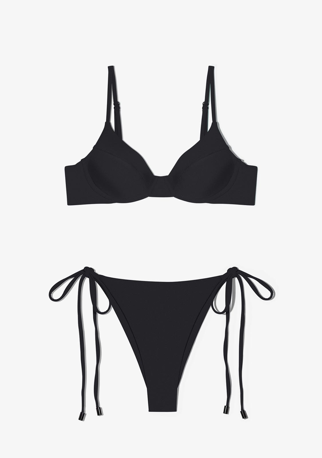 Masha Top + Lilo Bottom Black Bikini