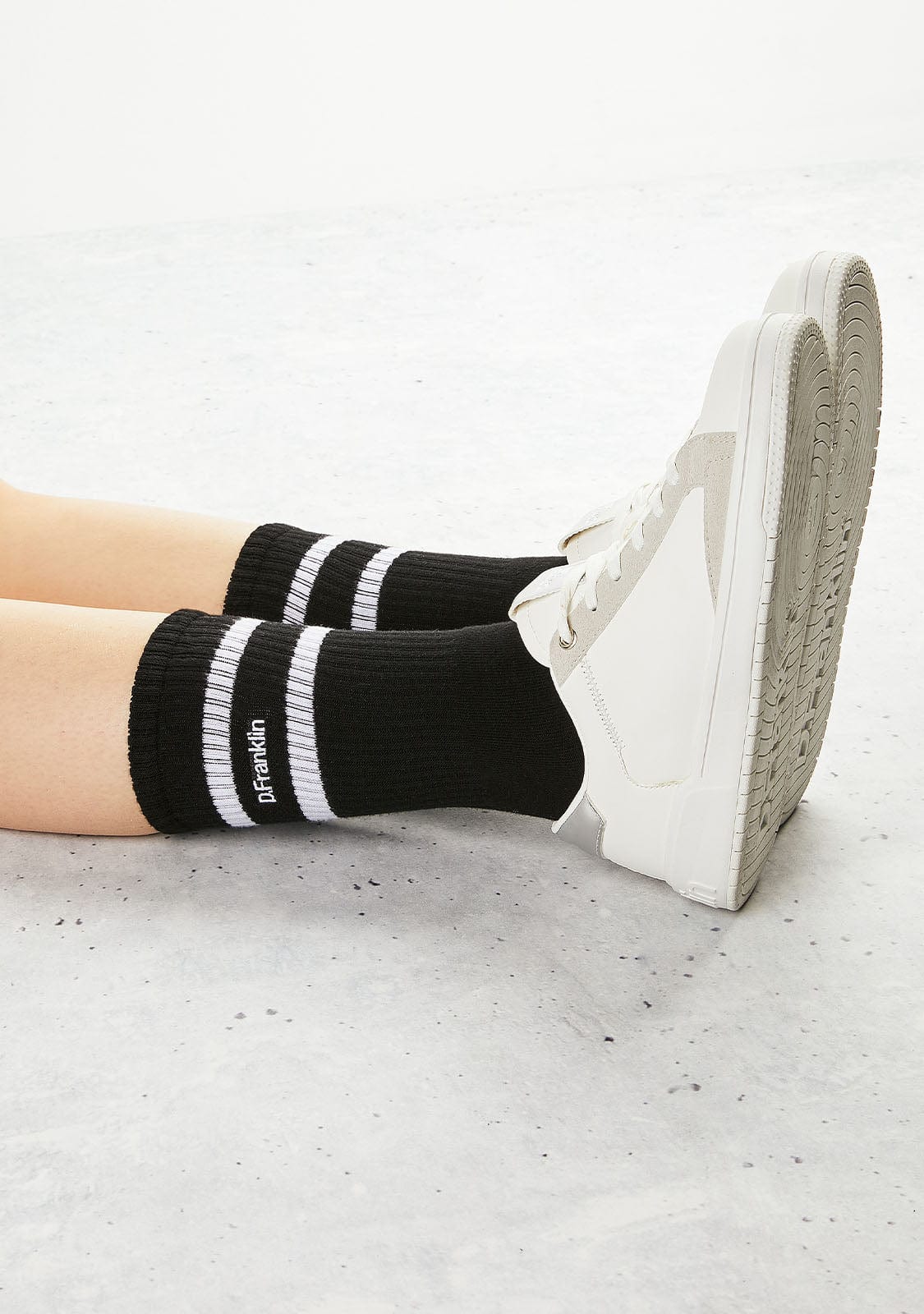 DF 2 Stripes Socks Black