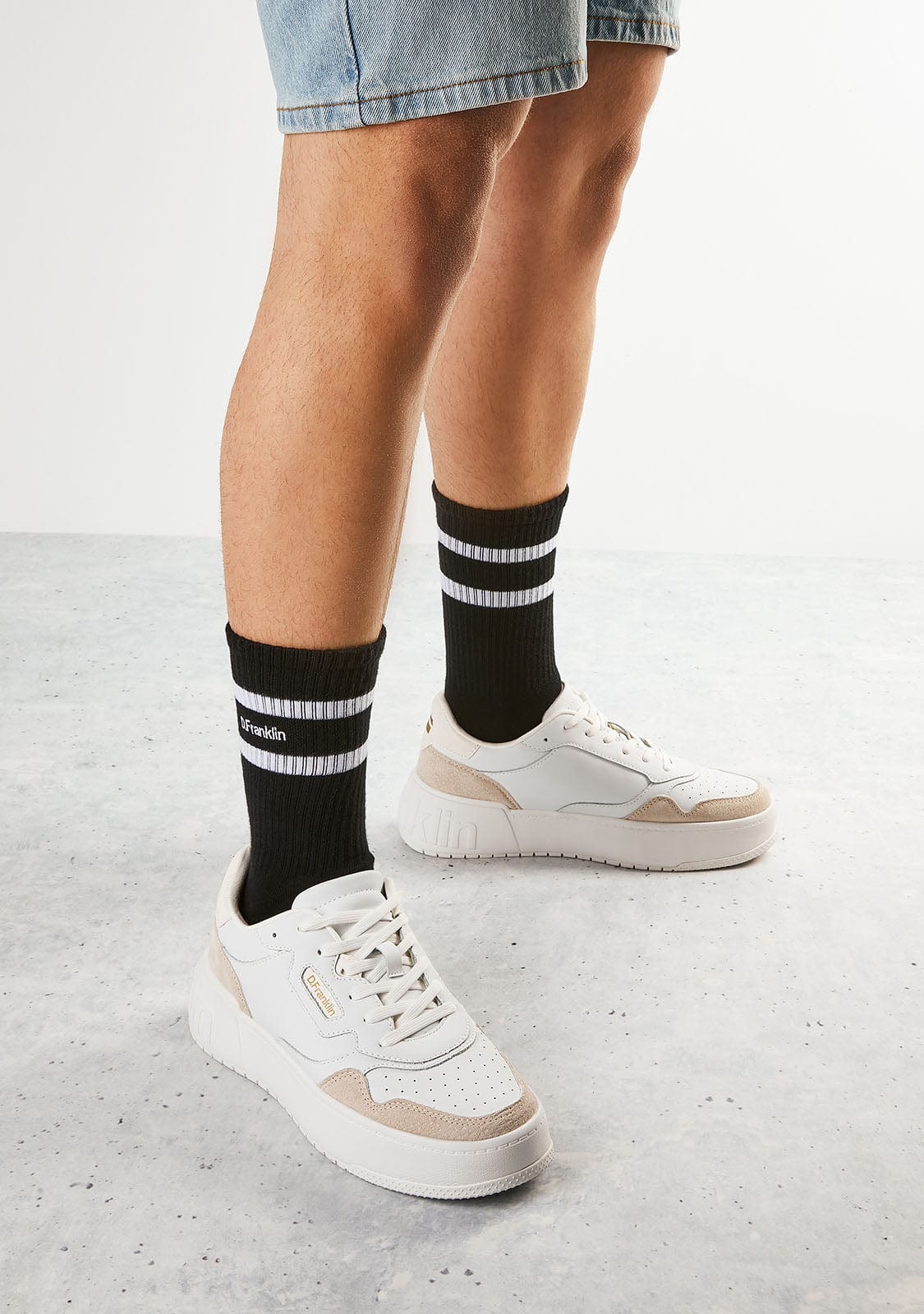 DF 2 Stripes Socks Black