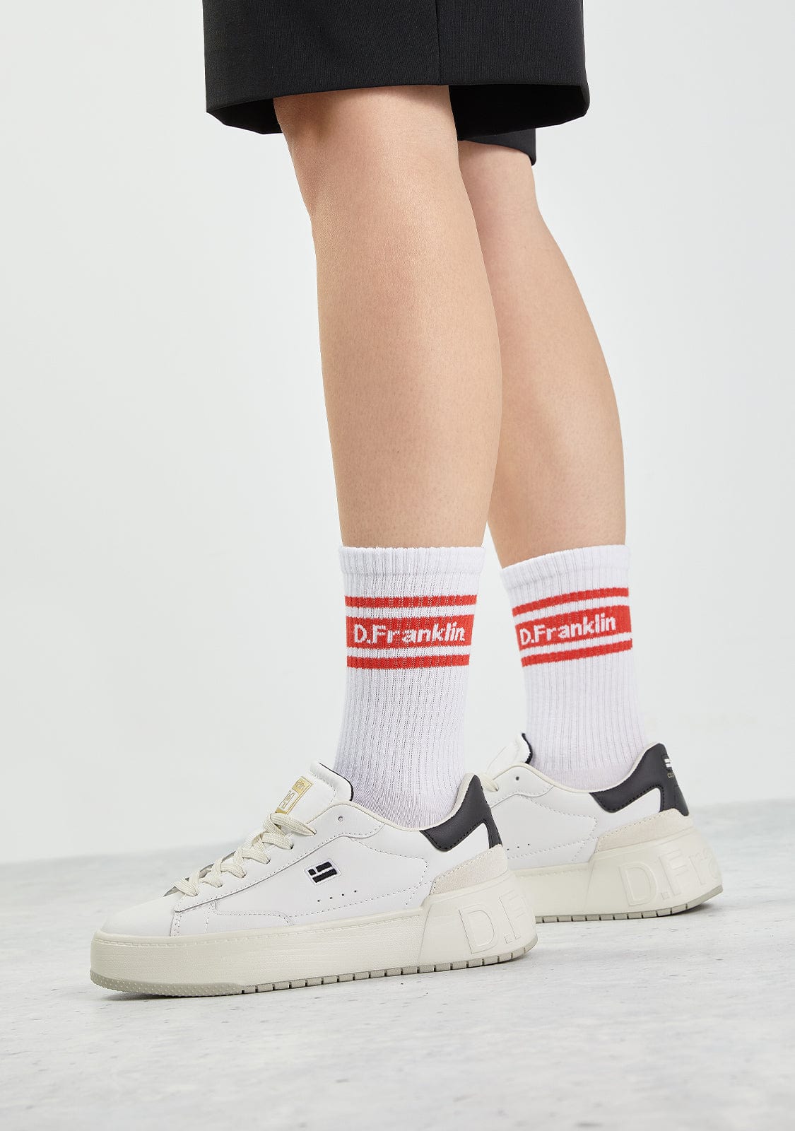 DF 3 Stripes Socks White