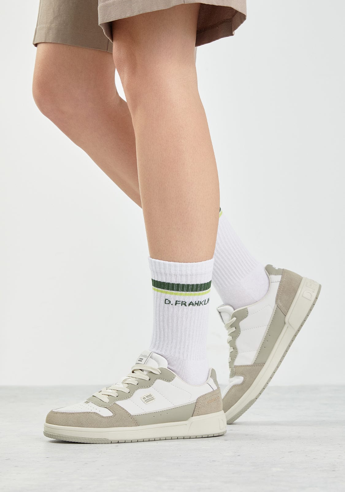 Gorpcore 2 Stripes Socks White