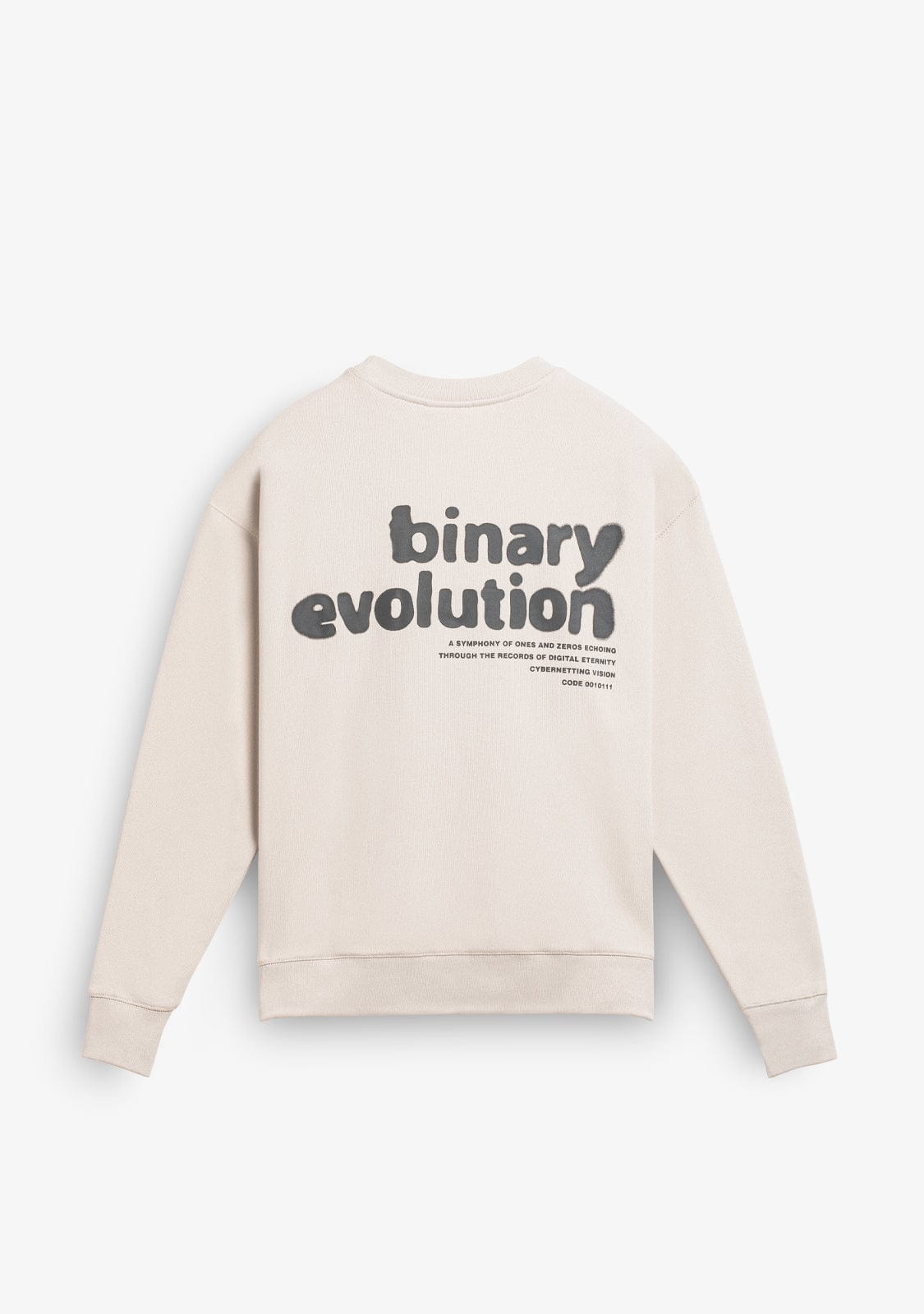 Crewneck Binary Oversize Sweatshirt Grey