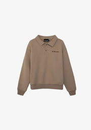 Cropped Polo Sweatshirt Sand