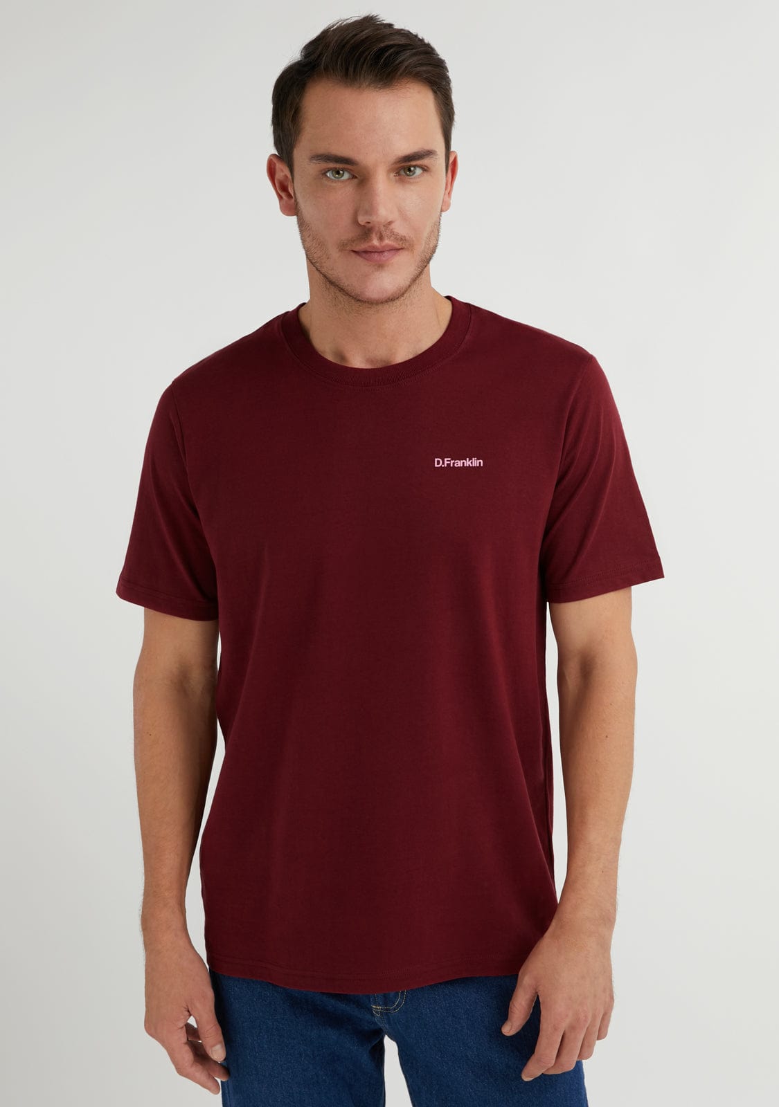 Basic Logo T-Shirt Burgundy / Pink