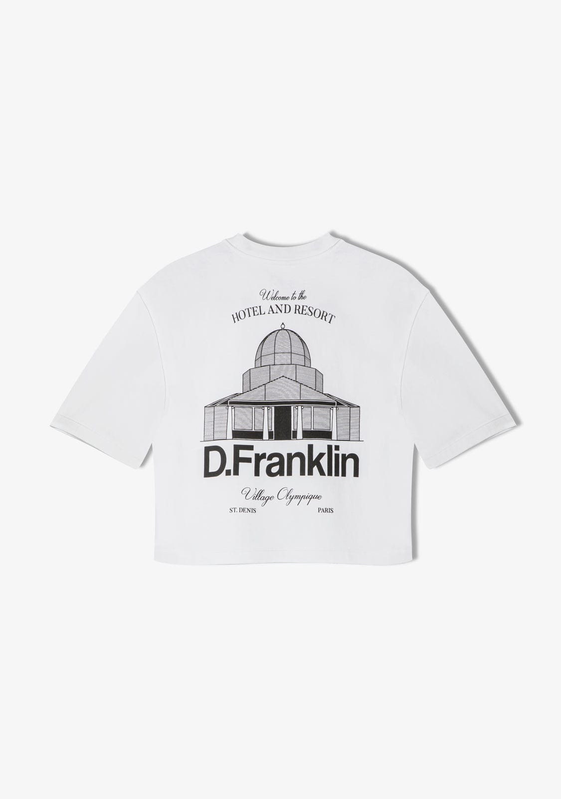 St. Denis Cropped T-Shirt White / Black