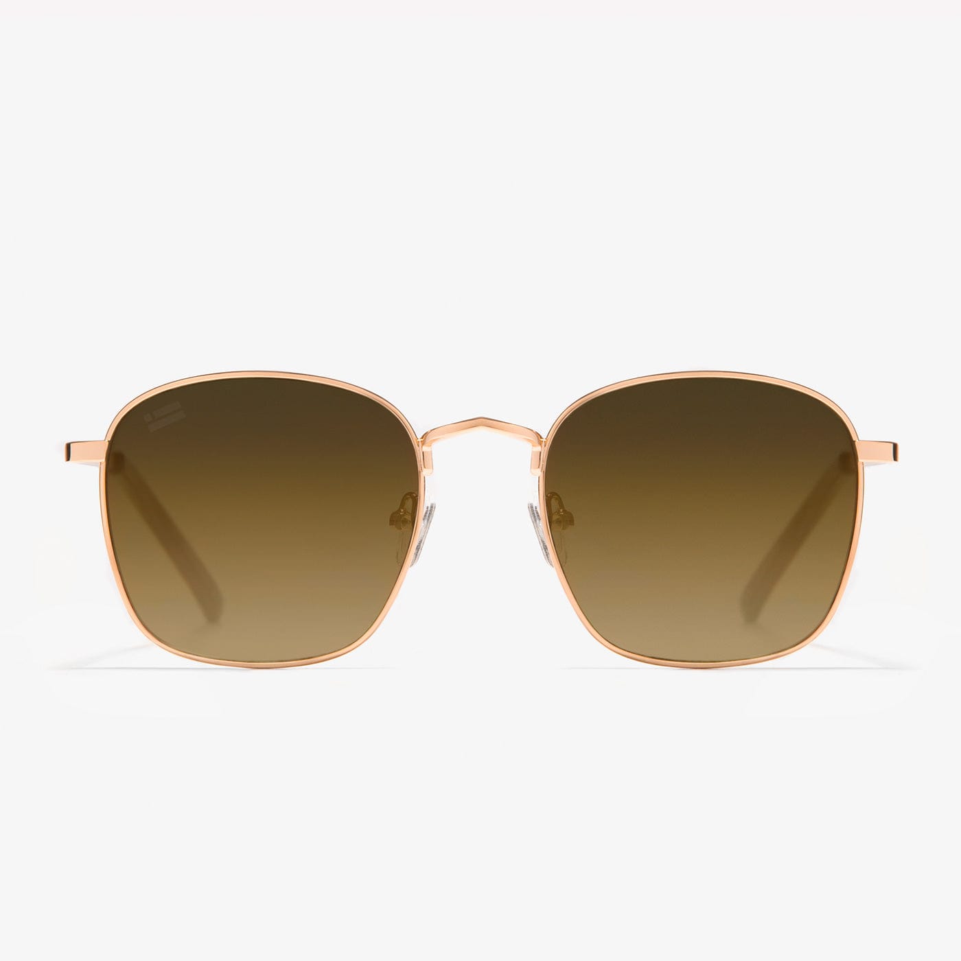 Classic Metal Square Rose Gold / Grad Brown