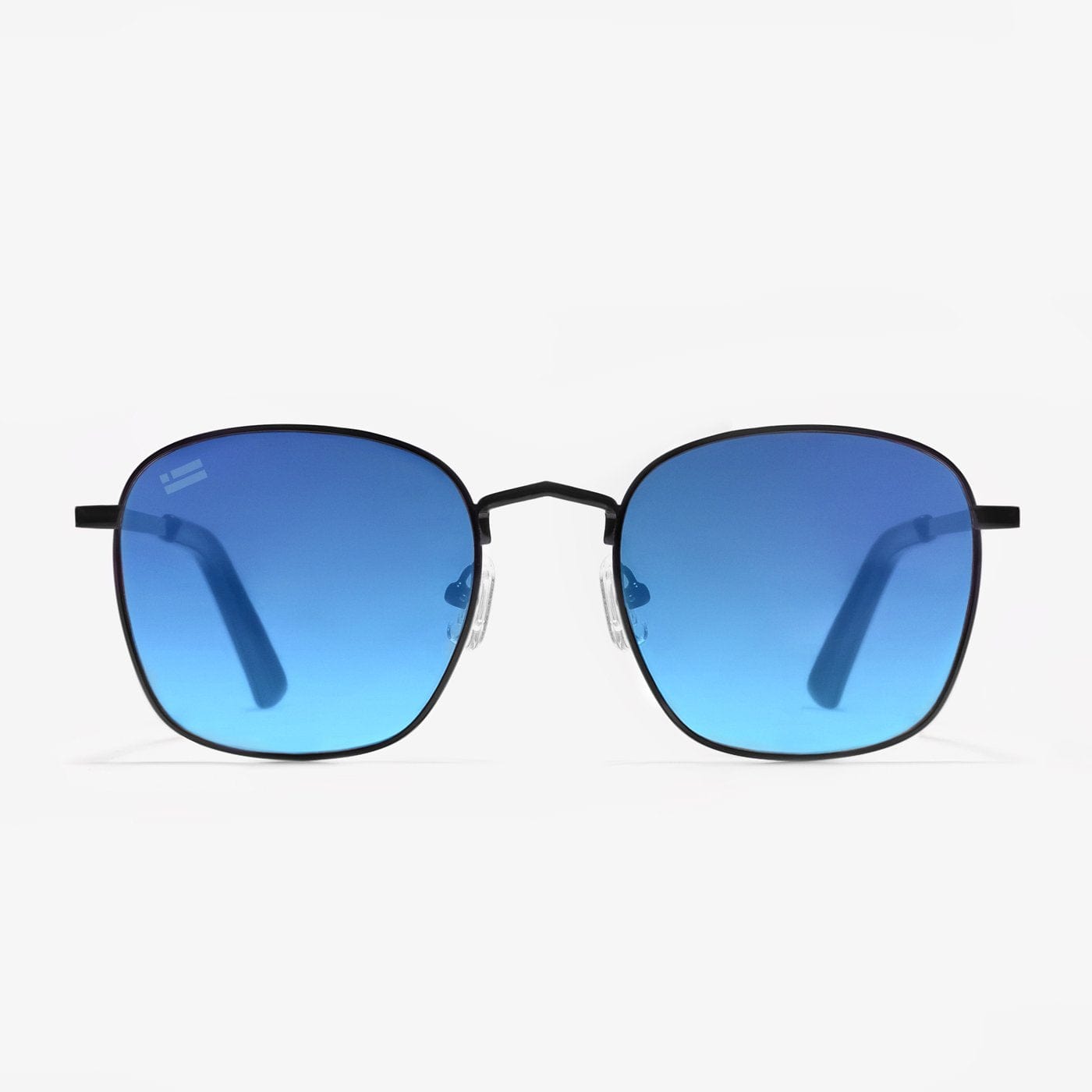 Classic Metal Square Black / Flash Blue Revo