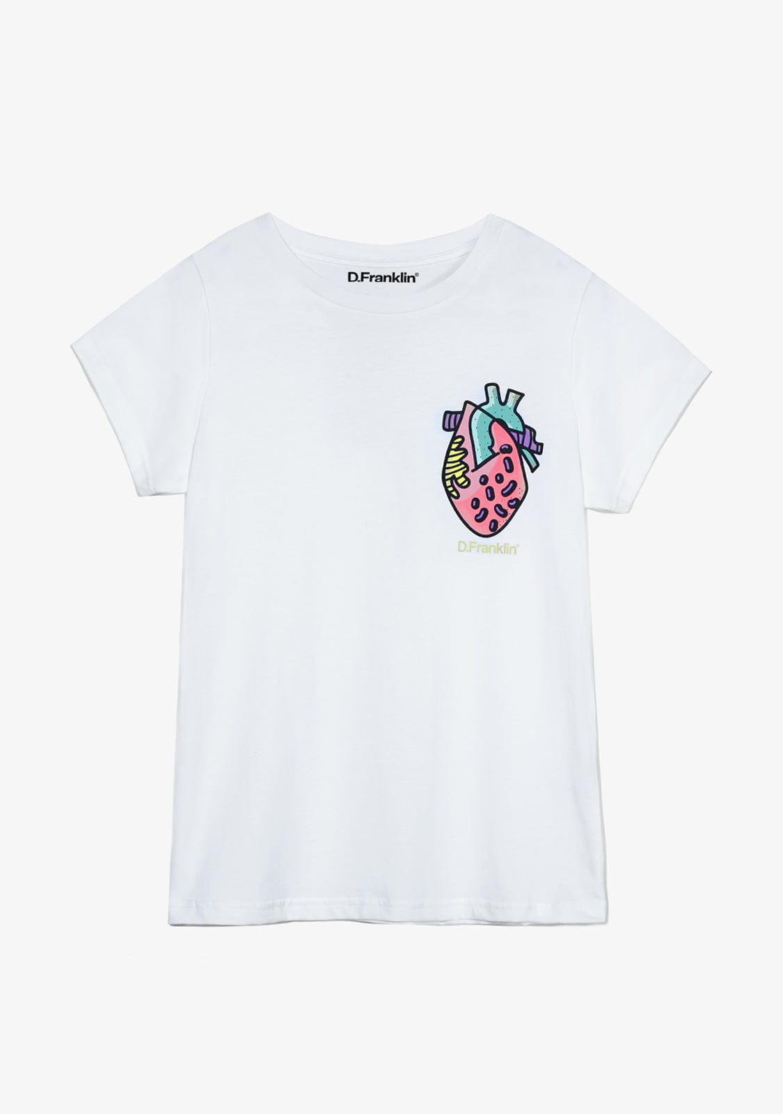T-Shirt Heart Female White