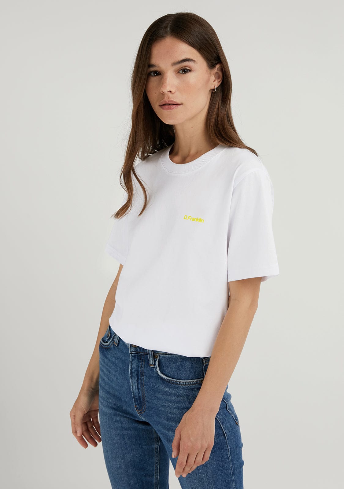 Social Club T-Shirt White / Yellow
