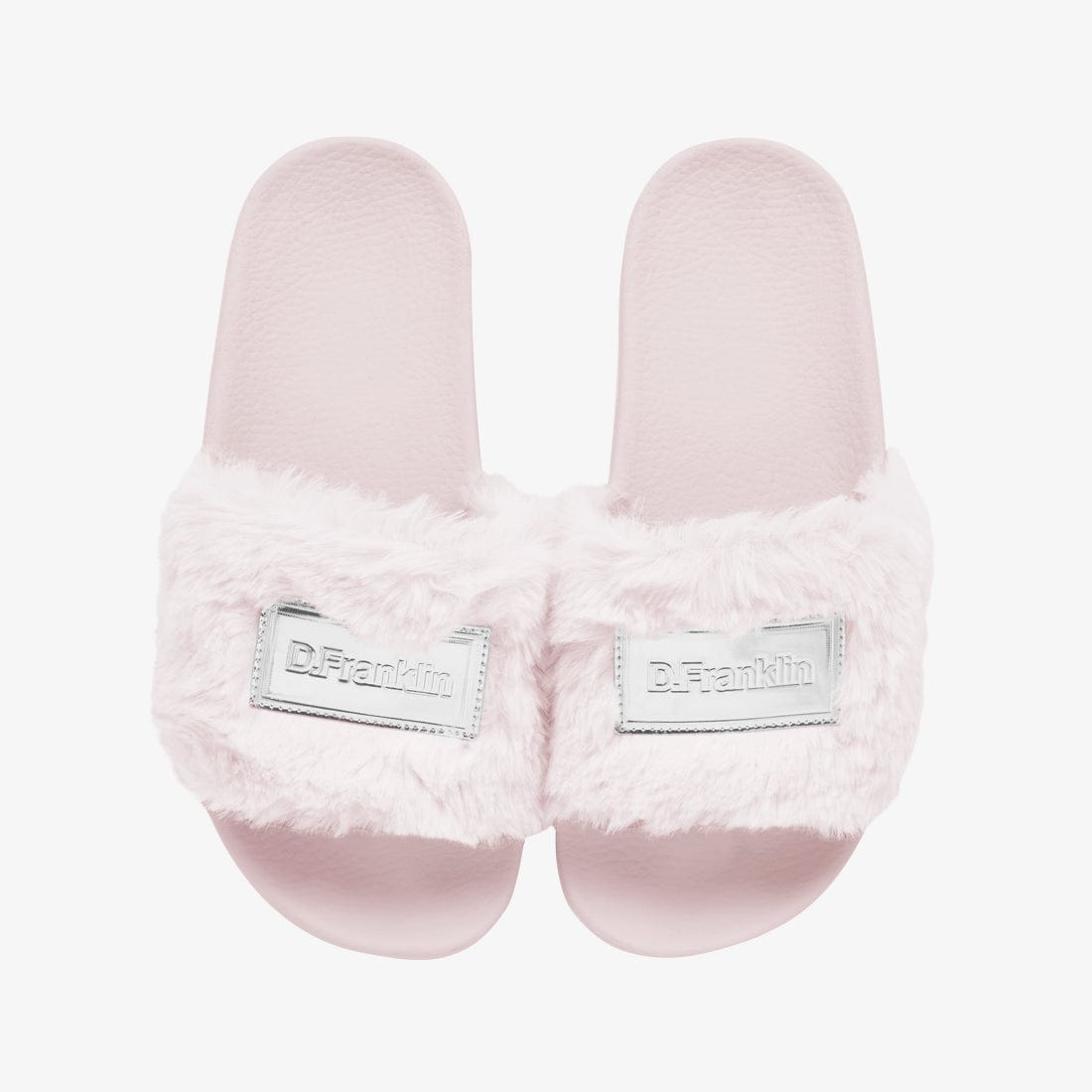 Label Fur Slides Pink