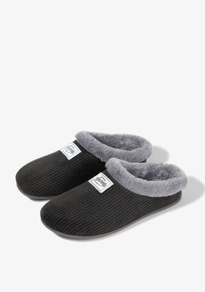 Mercredy Slipper Cord Black