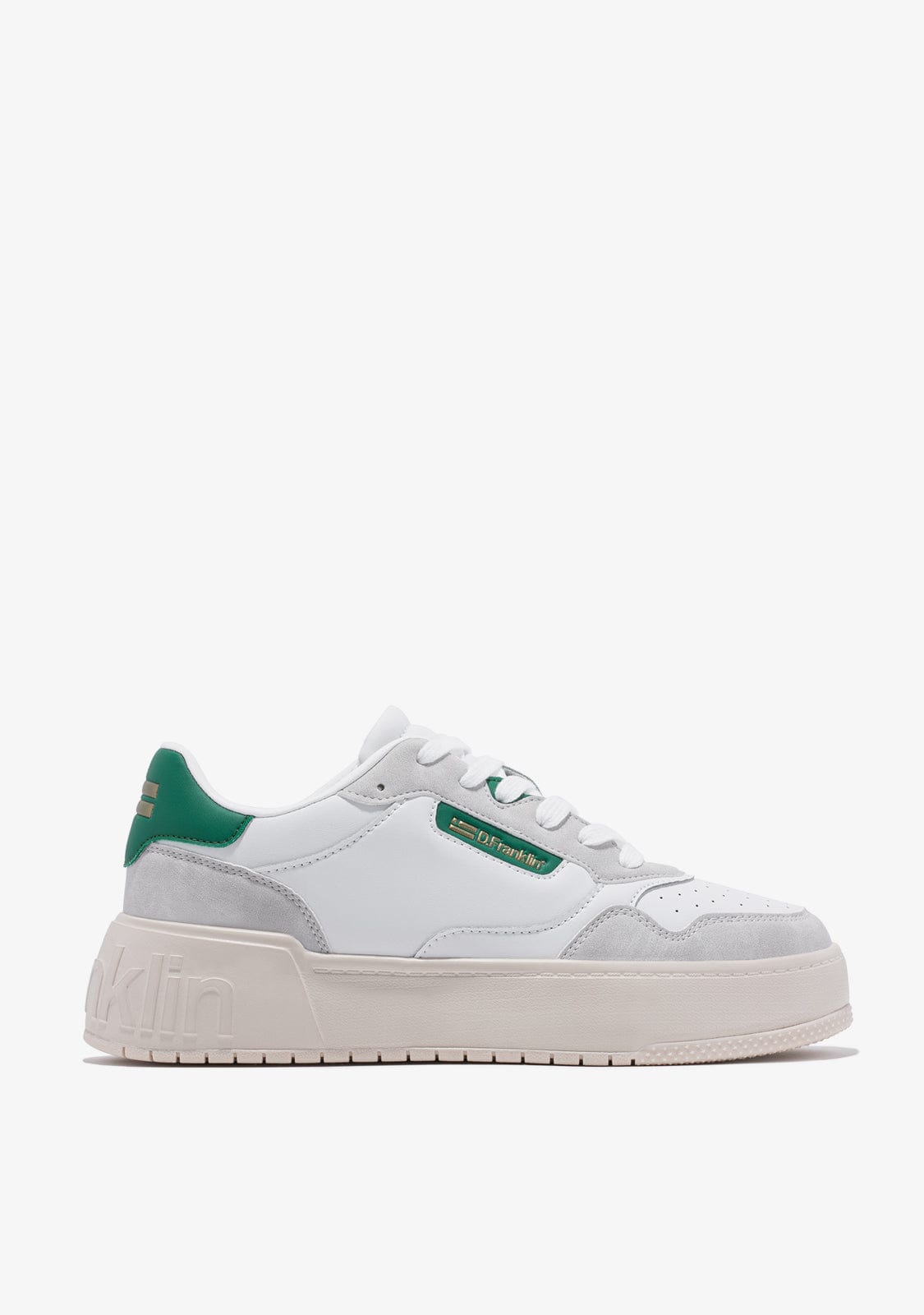Low Court Basic White / Green