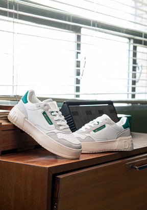 Low Court Basic White / Green