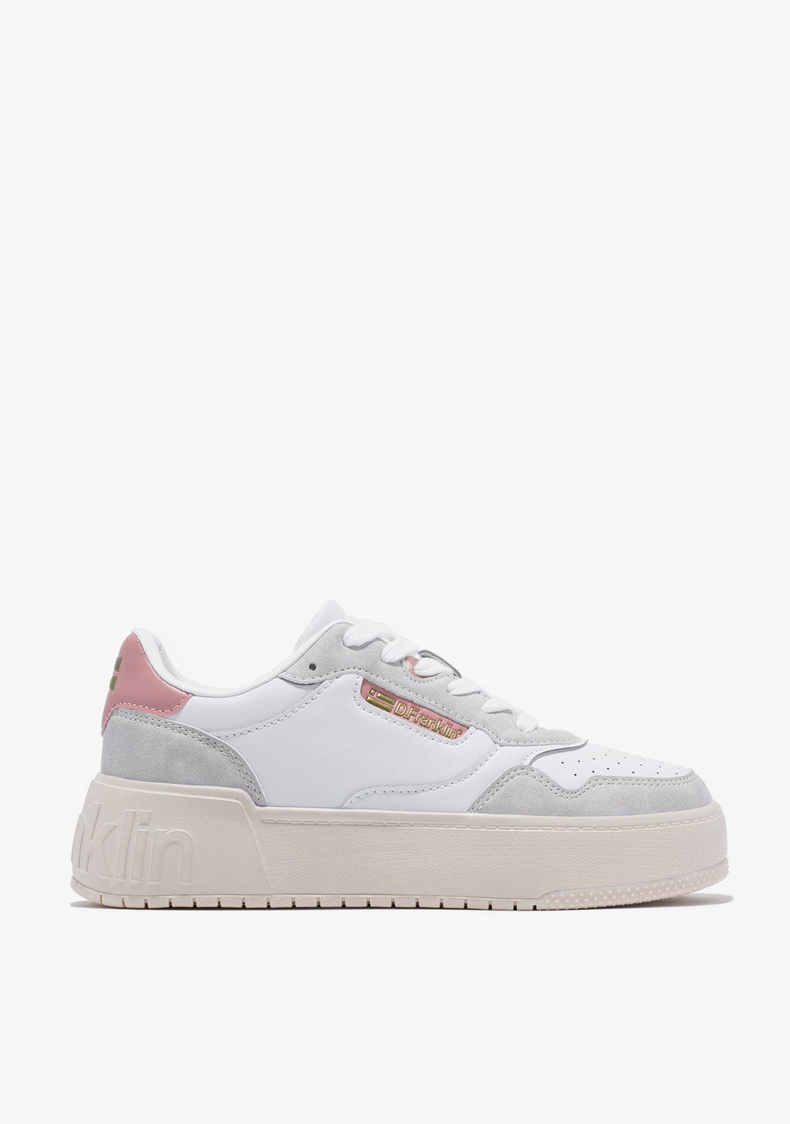 Low Court Basic White / Pink