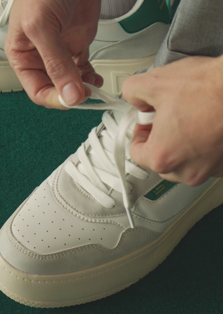 Cargar video: Low Court Basic White / Green